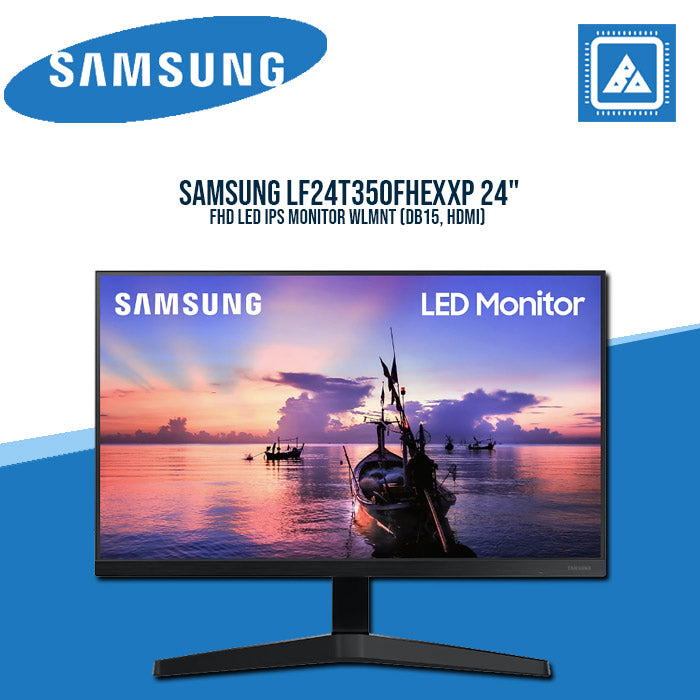 SAMSUNG LF24T350FHEXXP 24" FHD LED IPS MONITOR WLMNT (DB15, HDMI)