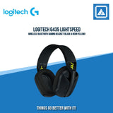 LOGITECH G435 LIGHTSPEED WIRELESS/BLUETOOTH GAMING HEADSET (BLACK & NEON YELLOW)
