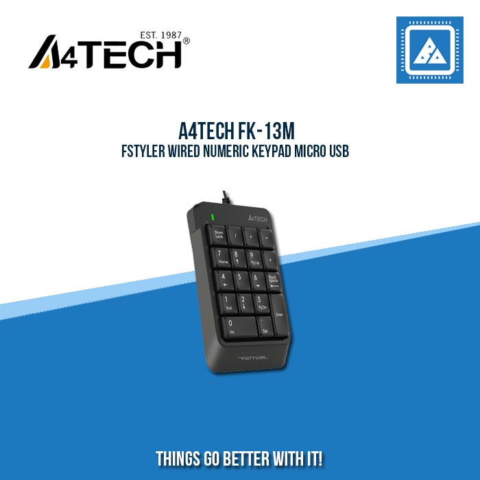 A4TECH FK-13M FSTYLER WIRED NUMERIC KEYPAD MICRO USB