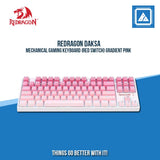 REDRAGON DAKSA MECHANICAL GAMING KEYBOARD (RED SWITCH) GRADIENT PINK