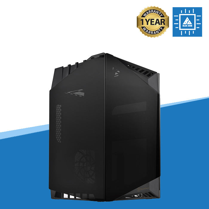 Lucid 03 Mini-ITX case with three sided tempered glass and 90 degree rotated motherboard layout