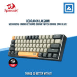 MECHANICAL GAMING KEYBOARD (BROWN SWITCH) ORANGE GRAY BLACK