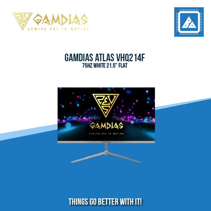 Gamdias Atlas VHQ214F 75HZ WHITE 21.5" FLAT – BlueArm Computer Store