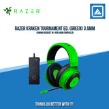RAZER KRAKEN TOURNAMENT ED. (GREEN) 3.5MM GAMING HEADSET W/ USB AUDIO CONTRLLR