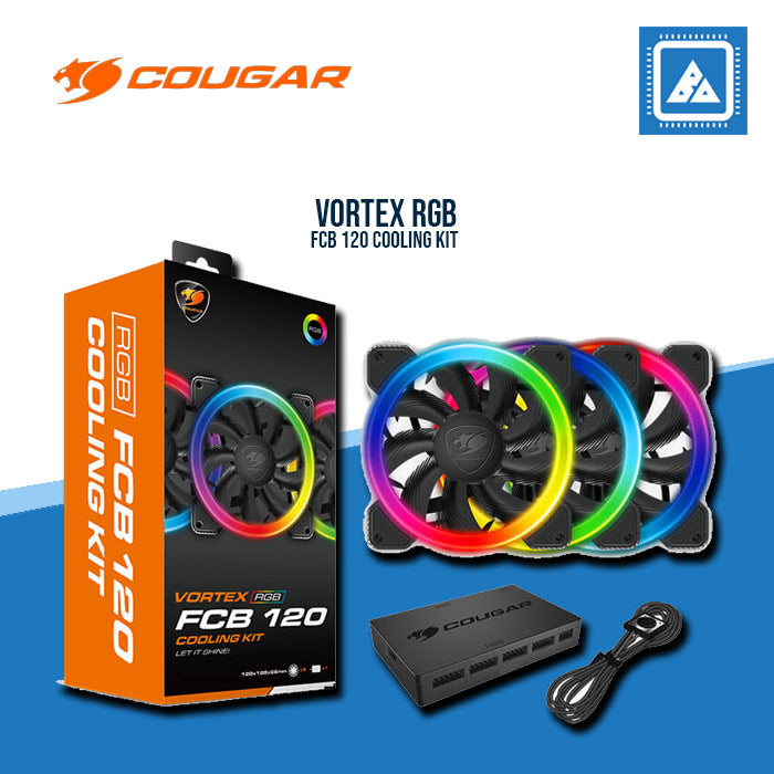 COUGAR 3PCS 120MM FCB RGB FANS | BACKLIGHT CORE BOX