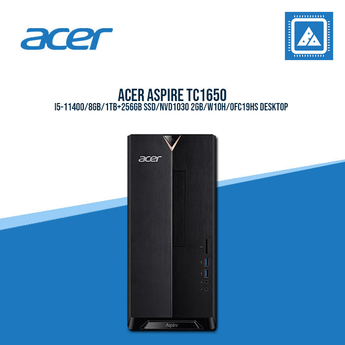ACER ASPIRE TC1650 I5-11400/8GB/1TB+256GB SSD/NVD1030 2GB/W10H/OFC19HS DESKTOP