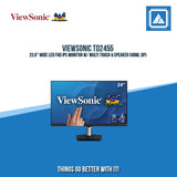 VIEWSONIC TD2455 23.8" WIDE LED FHD IPS MONITOR W/ MULTI TOUCH & SPEAKER (HDMI, DP)