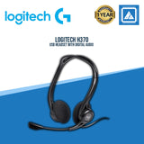 Logitech H370 USB Computer Headset Digital Sound Noise Canceling Mic