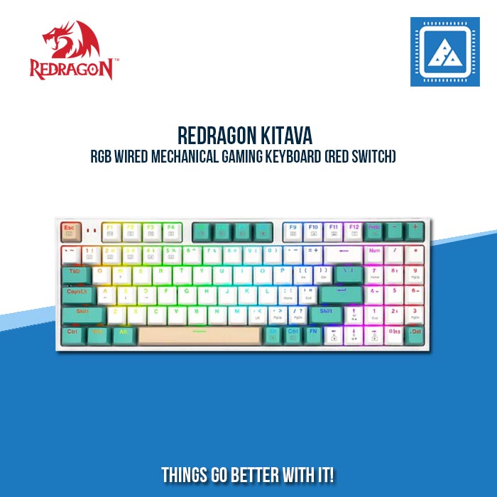 REDRAGON KITAVA RGB WIRED MECHANICAL GAMING KEYBOARD (RED SWITCH)