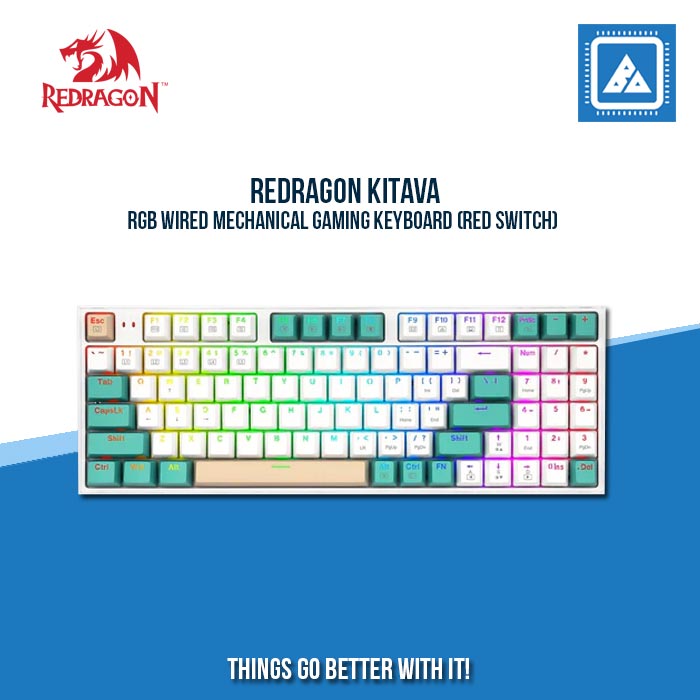 REDRAGON KITAVA RGB WIRED MECHANICAL GAMING KEYBOARD (RED SWITCH)