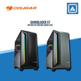 COUGAR DARKBLADER X7 ( TRANSLUCENT BLACK | MIDNIGHT GREEN ) RGB / MID TOWER / Tempered Glass