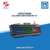 CLIPTEC TITAZAOS USB ILLUMINATED GAMING KEYBOARD (RGK-775)