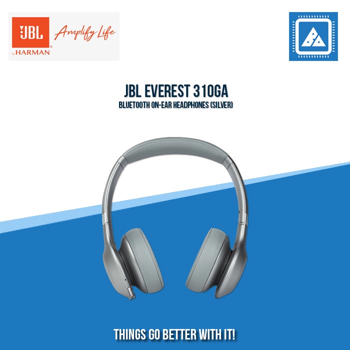 JBL EVEREST 310GA BLUETOOTH ON-EAR HEADPHONES (SILVER)