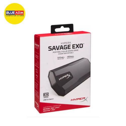 KINGSTON 480 | 980 GB HYPER-X SAVAGE EXO PORTABLE SSD USB3.1 (SHSX100/480G)