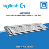 LOGITECH G813 LIGHTSYNC RGB MECHANICAL GAMING KEYBOARD - GL CLICKY (WHITE)