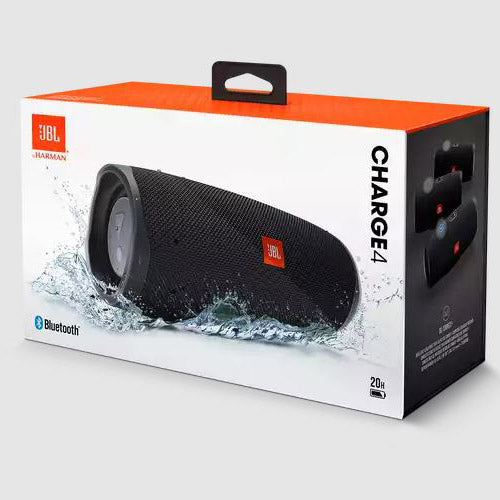 JBL CHARGE4 WITH PORTABLE BLUETOOTH SPEAKER (BLACK)