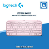 LOGITECH MX KEYS MINI WIRELESS ILLUMINATED KEYBOARD (ROSE)