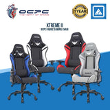 OCPC XT II FABRIC GAMING CHAIR /METAL BASE/2D ARMREST GRAY WHITE| BLACK BLUE| BLACK RED| BLACK WHITE