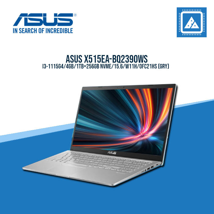 ASUS X515EA-BQ2390WS I3-1115G4/ Best for Students and Freelancers (GRY)