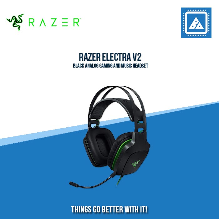 RAZER ELECTRA V2 BLACK ANALOG GAMING AND MUSIC HEADSET