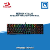 REDRAGON DEVARAJAS RGB MECHANICAL GAMING KEYBOARD (BROWN SWITCH)