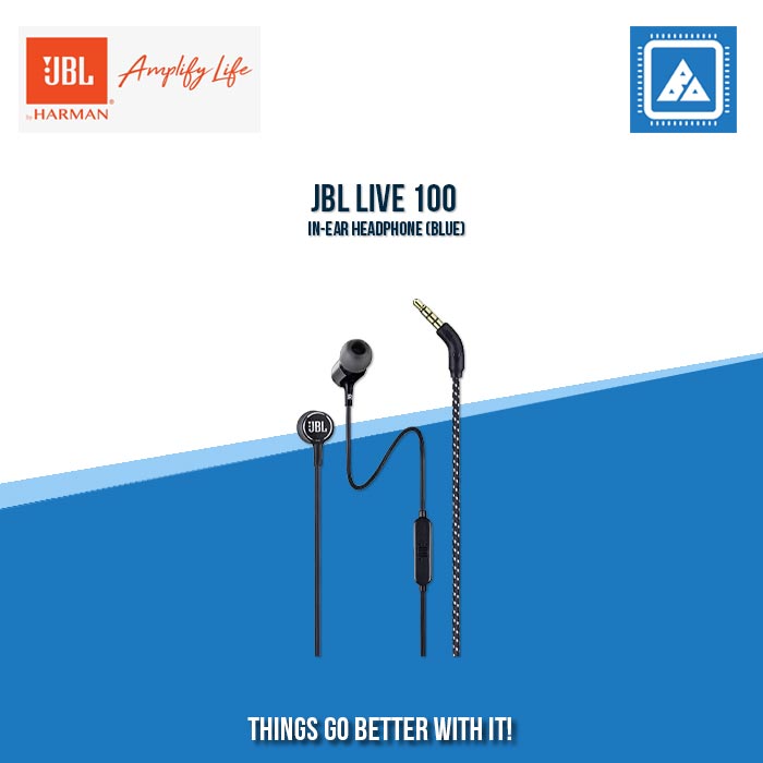 JBL LIVE 100 IN-EAR HEADPHONE (BLUE)