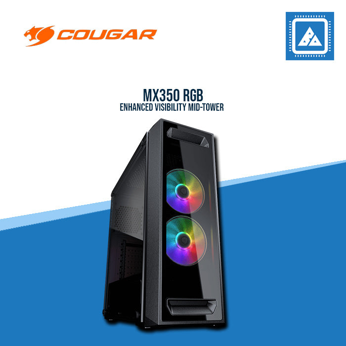 COUGAR CASE MX350 RGB / MID-TOWER / TEMPERED GLASS