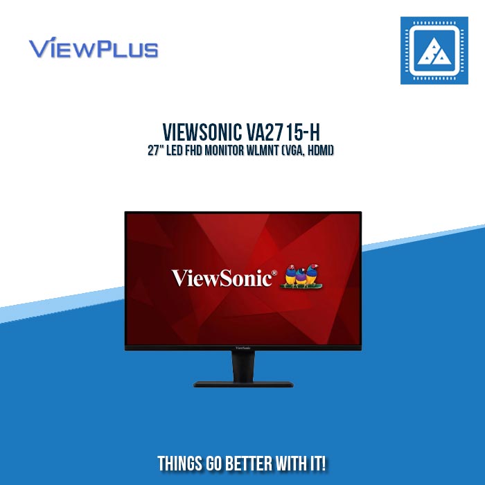 VIEWSONIC VA2715-H 27" LED FHD MONITOR WLMNT (VGA, HDMI)
