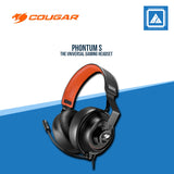 COUGAR PHONTUM S DUAL CHAMBER SYSTEM GAMING HEADSET W/ DETACHABLE MIC 3.5MM
