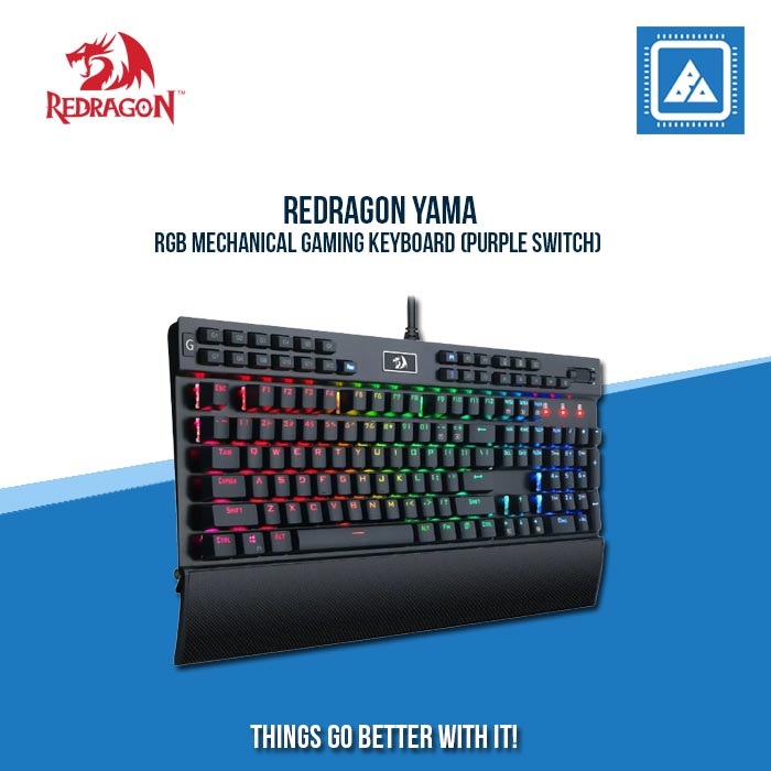 REDRAGON YAMA RGB MECHANICAL GAMING KEYBOARD (PURPLE SWITCH)