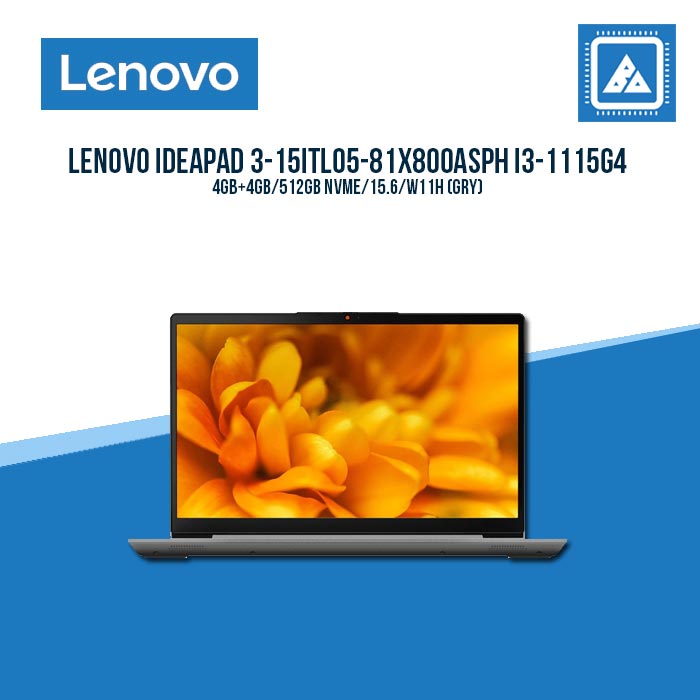 LENOVO IDEAPAD 3-15ITL05-81X800ASPH I3-1115G4