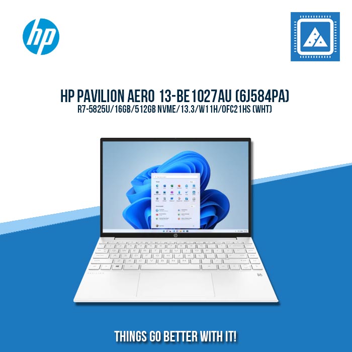 HP PAVILION AERO 13-BE1027AU (6J584PA) R7-5825U | Best for Students and Freelancers laptop