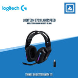 LOGITECH G733 LIGHTSPEED WIRELESS RGB GAMING HEADSET (BLACK)