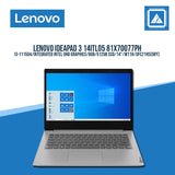 Lenovo IdeaPad 3 14ITL05 81X70077PH/i3-1115G4/Integrated Intel UHD Graphics/ Best for Students and Freelancers  /W11H/OFC21HS(GRY)