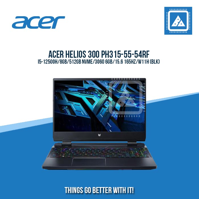 ACER HELIOS 300 PH315-55-54RF I5-12500H | Gaming Laptop And AutoCAD Users