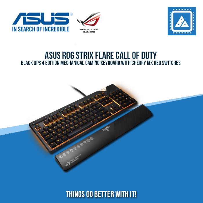 ASUS STRIX FLARE CALL OF DUTY EDITION MECHANICAL RGB GAMING KEYBOARD (RED SWITCH)