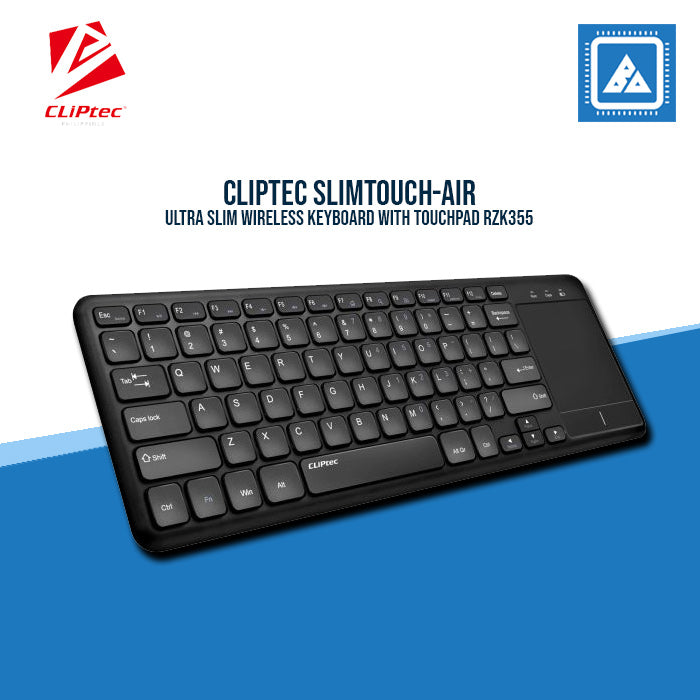 Cliptec Slimtouch-Air Ultra Slim wireless keyboard with Touchpad RZK35 ...