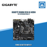 GIGABYTE B560M-DS3H AC 4DDR4 2XM.2 MOTHERBOARD (HDMI, DP)