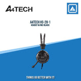 A4TECH HS-28-1 HEADSET W/MIC (BLACK)