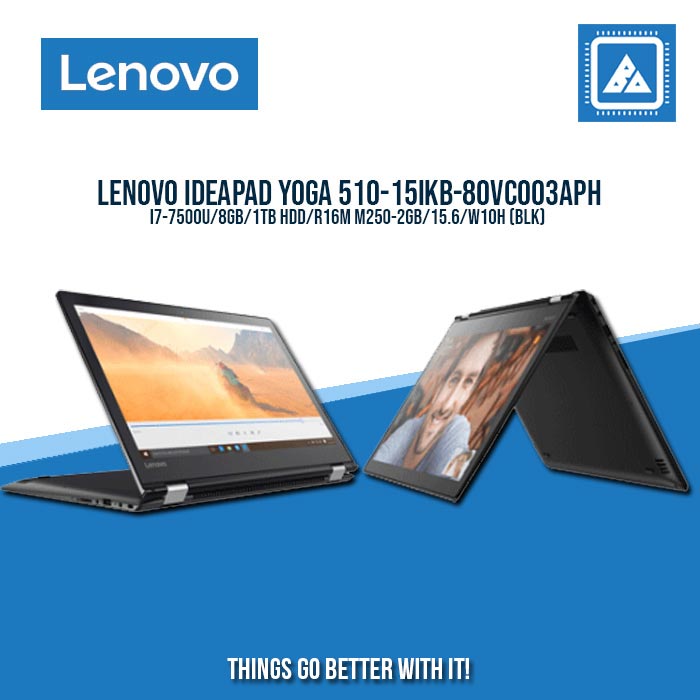 LENOVO IDEAPAD YOGA 510-15IKB-80VC003APH I7-7500U/8GB/1TB | BEST FOR STUDENTS AND FREELANCERS