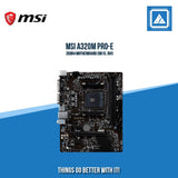 MSI A320M PRO-E 2DDR4 MOTHERBOARD (DB15, DVI)