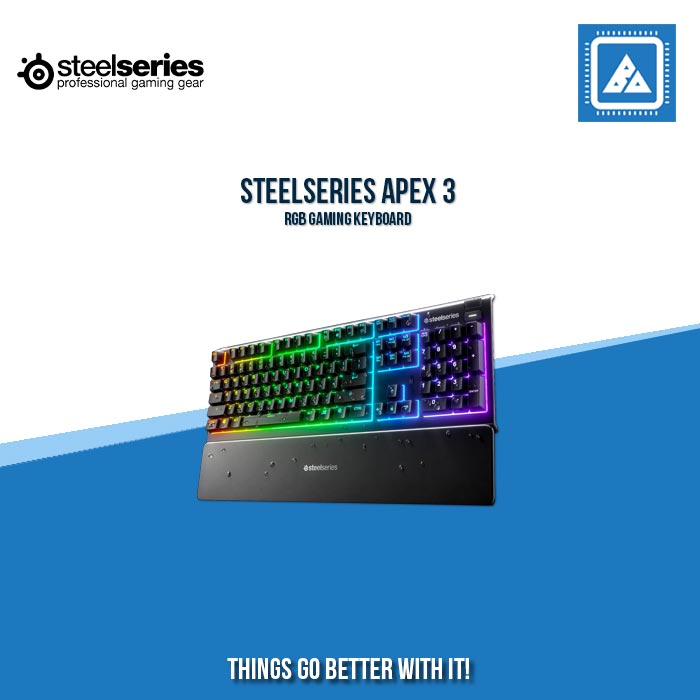 STEELSERIES APEX 3 RGB GAMING KEYBOARD