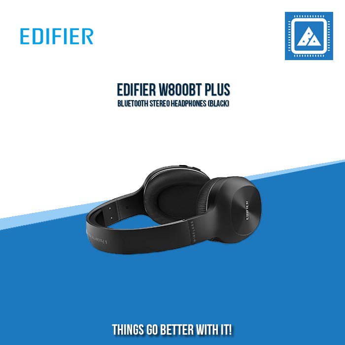EDIFIER W800BT PLUS BLUETOOTH STEREO HEADPHONES (BLACK)