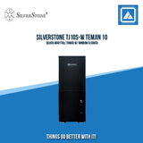 SILVERSTONE TJ10S-W TEMJIN 10 SILVER 4BAY FULL TOWER W/ WINDOW & COVER