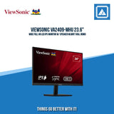 VIEWSONIC VA2409-MHU 23.6" WIDE FULL HD LED IPS MONITOR W/ SPEAKER WLMNT (VGA, HDMI)