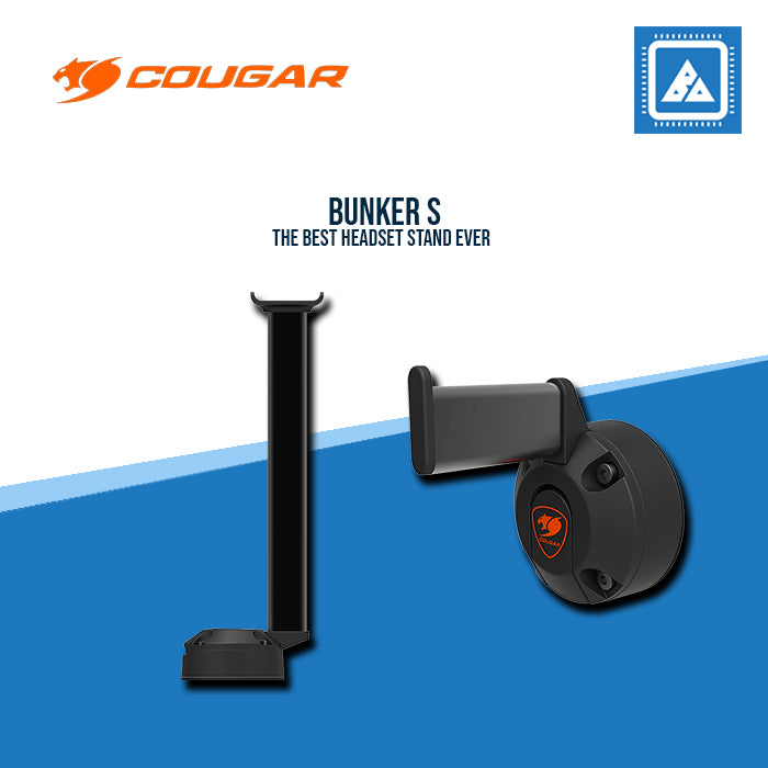 COUGAR BUNKER S RGB HEADSET STAND W/ USB HUB & VACUUM SUCTION PAD