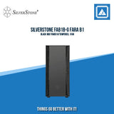 SILVERSTONE FAB1B-G FARA B1 BLACK MID TOWER W TEMPERED, 1FAN