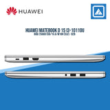 HUAWEI MATEBOOK D 15 I3-10110U | 8GB RAM | 256GB SSD | 15.6" | W10H (SLV)