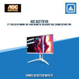 AOC AG273FXR 27" FHD LED IPS GAMING 1MS 144HZ WLMNT W/ ADJ HEIGHT (VGA, 2XHDMI, DP) WHT/PNK