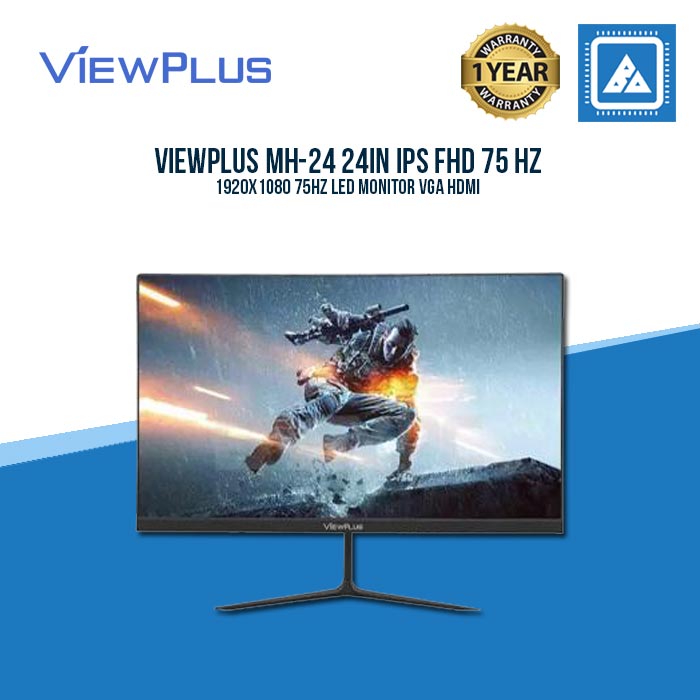 VIEWPLUS MH-24 24IN IPS FHD 1920X1080 75HZ LED MONITOR VGA HDMI